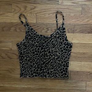 Cheetah print size small Hollister tank